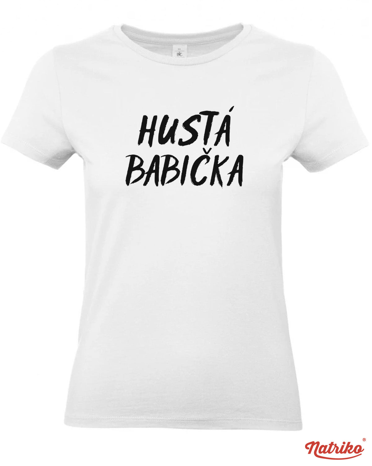 Dámské tričko s potiskem Hustá babička