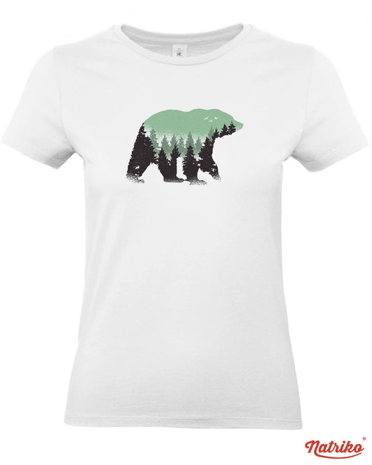 Dámské tričko s potiskem Wild bear