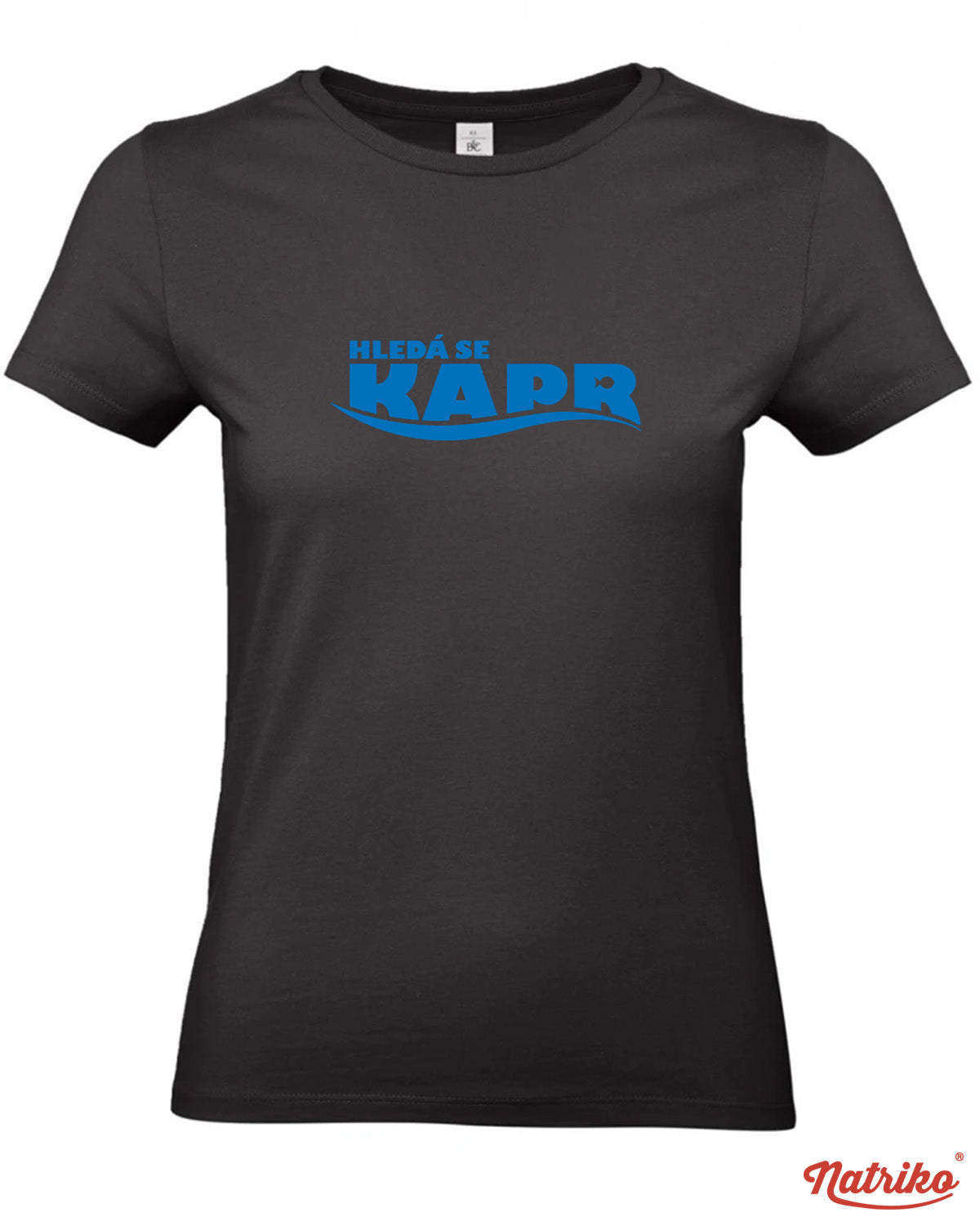 Dámské tričko s potiskem Hledá se kapr