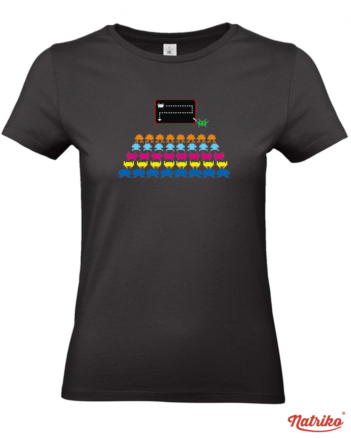 Dámské tričko s potiskem Space invaders