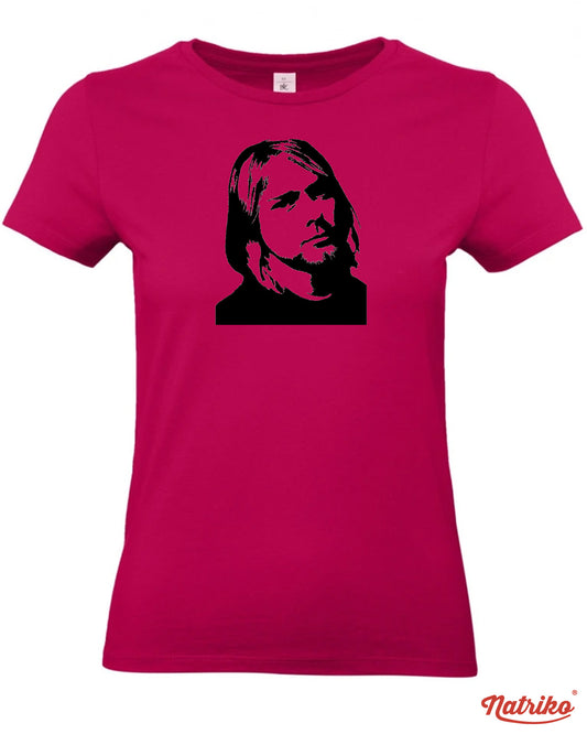 Dámské tričko s potiskem Kurt Cobain