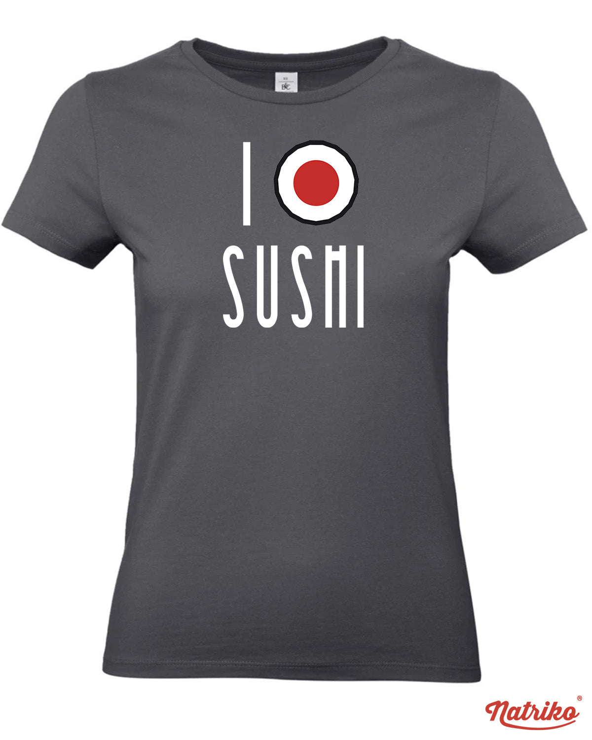 Dámské tričko s potiskem I love sushi