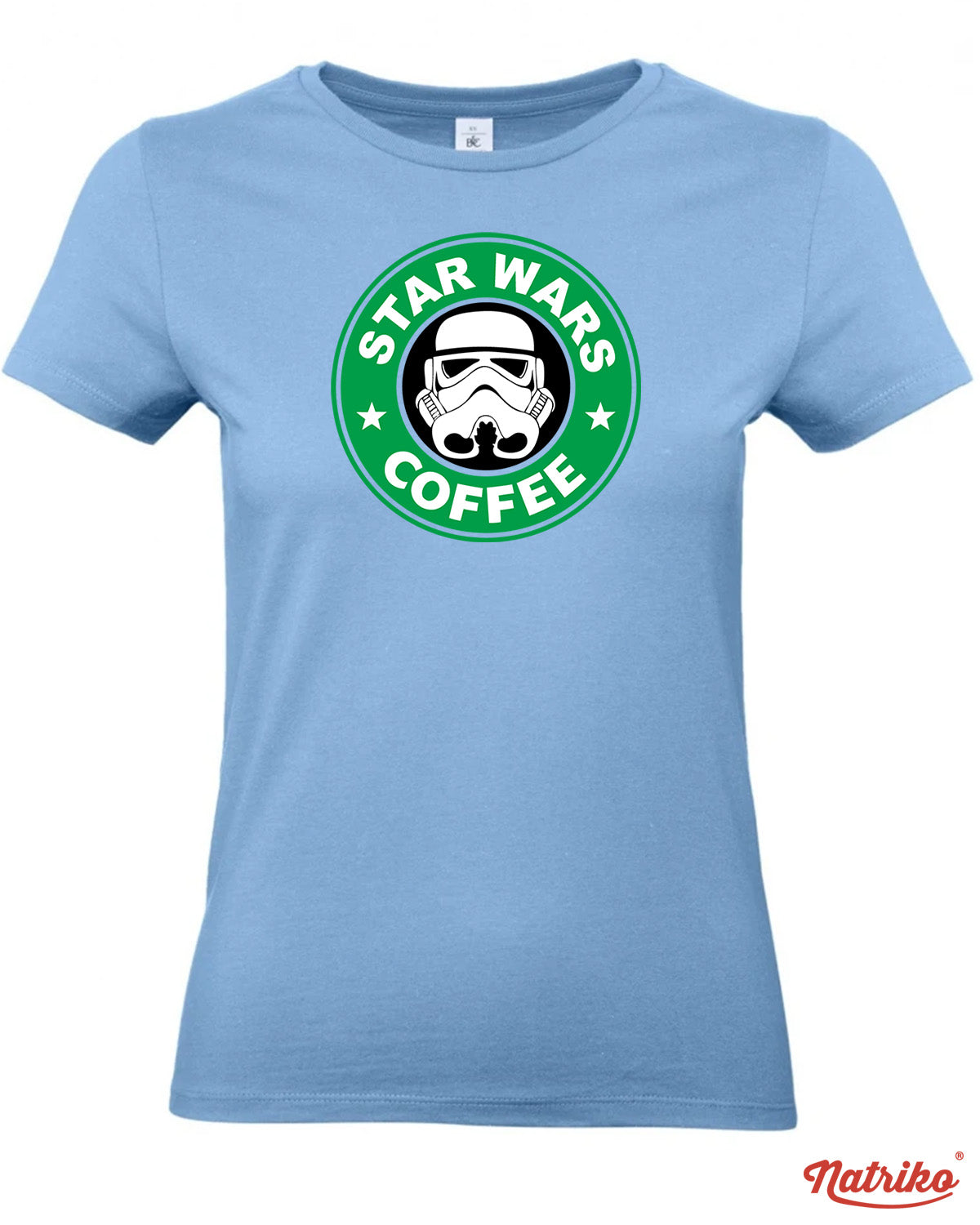 Dámské tričko s potiskem Star wars coffee