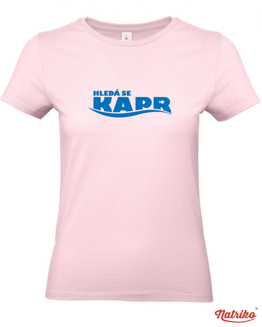 Dámské tričko s potiskem Hledá se kapr