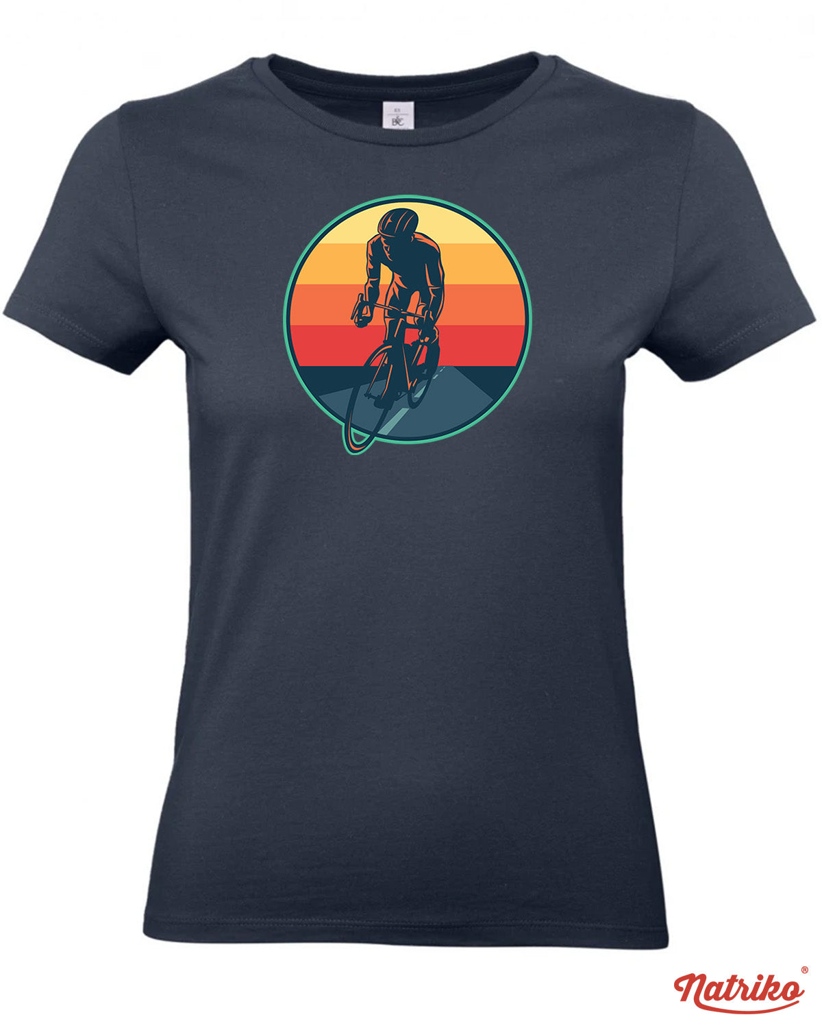Dámské tričko s potiskem Cyklista