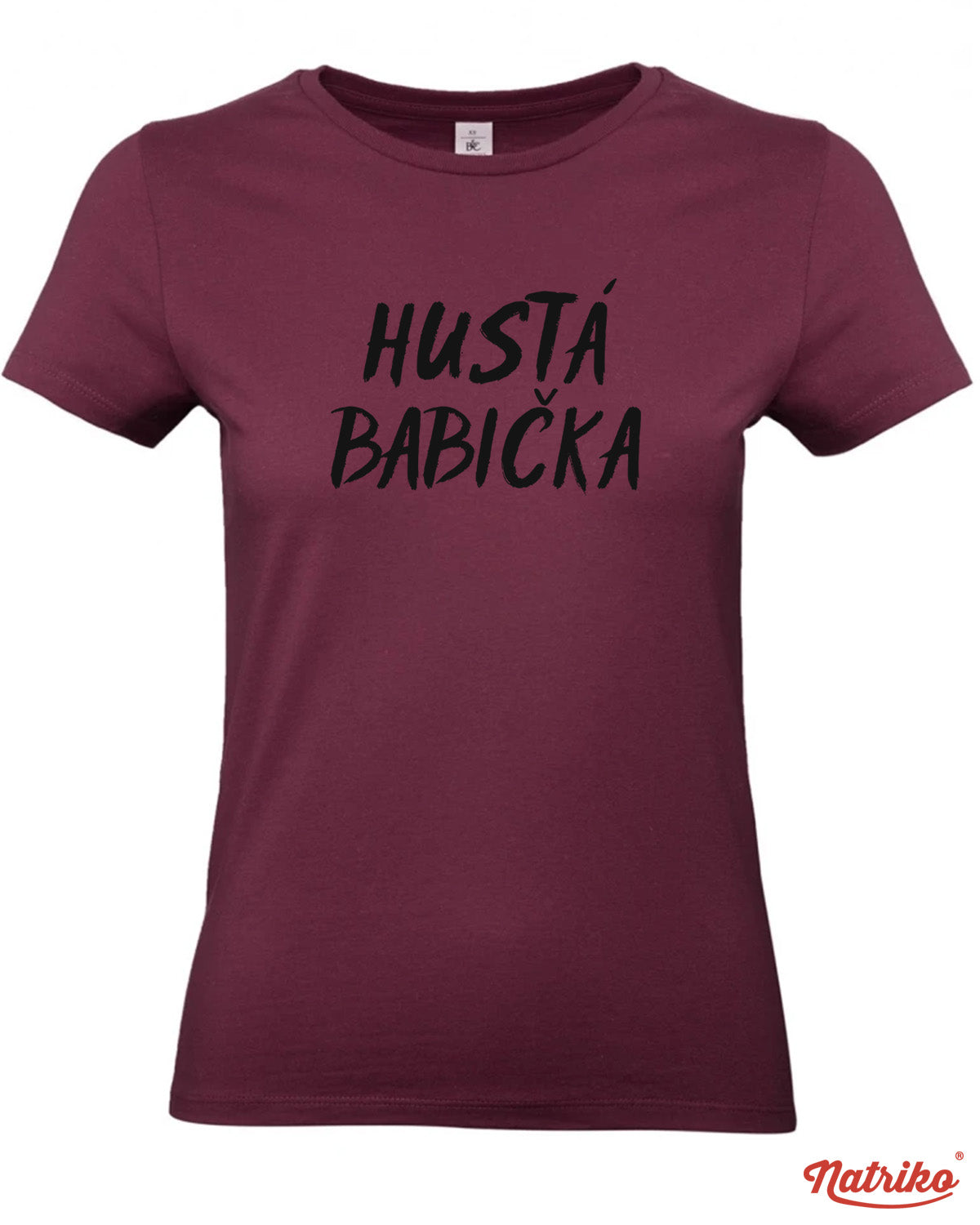Dámské tričko s potiskem Hustá babička