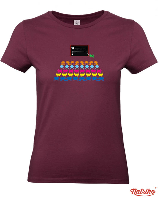 Dámské tričko s potiskem Space invaders
