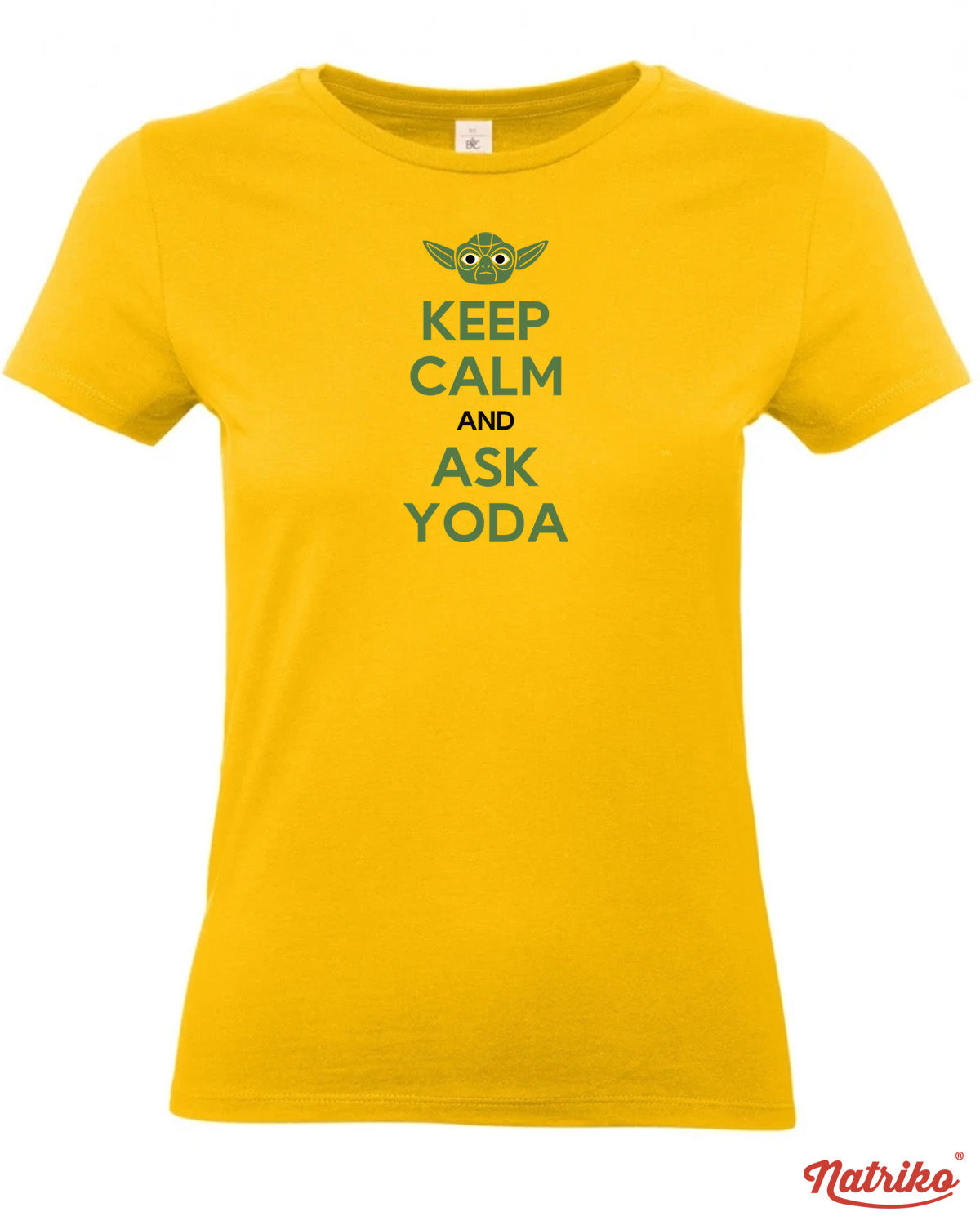 Dámské tričko s potiskem Ask Yoda