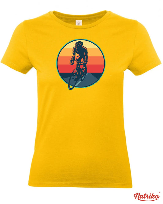 Dámské tričko s potiskem Cyklista