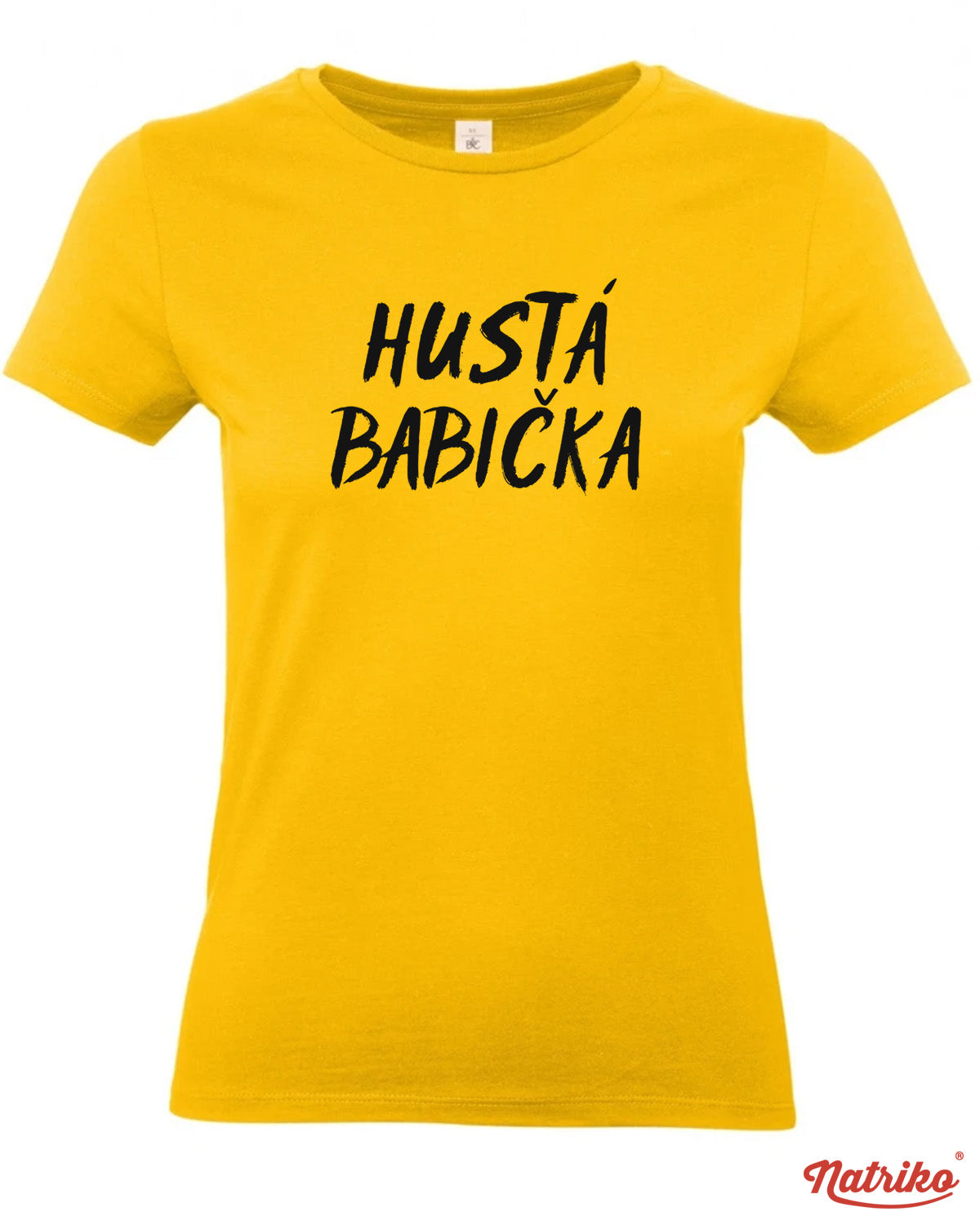Dámské tričko s potiskem Hustá babička