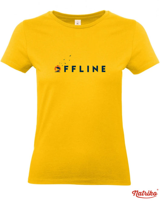 Dámské tričko s potiskem Offline