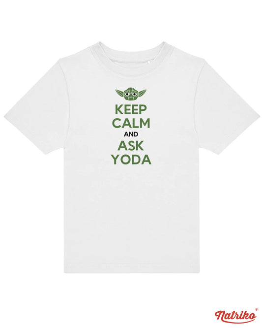 Dětské tričko s potiskem Ask Yoda