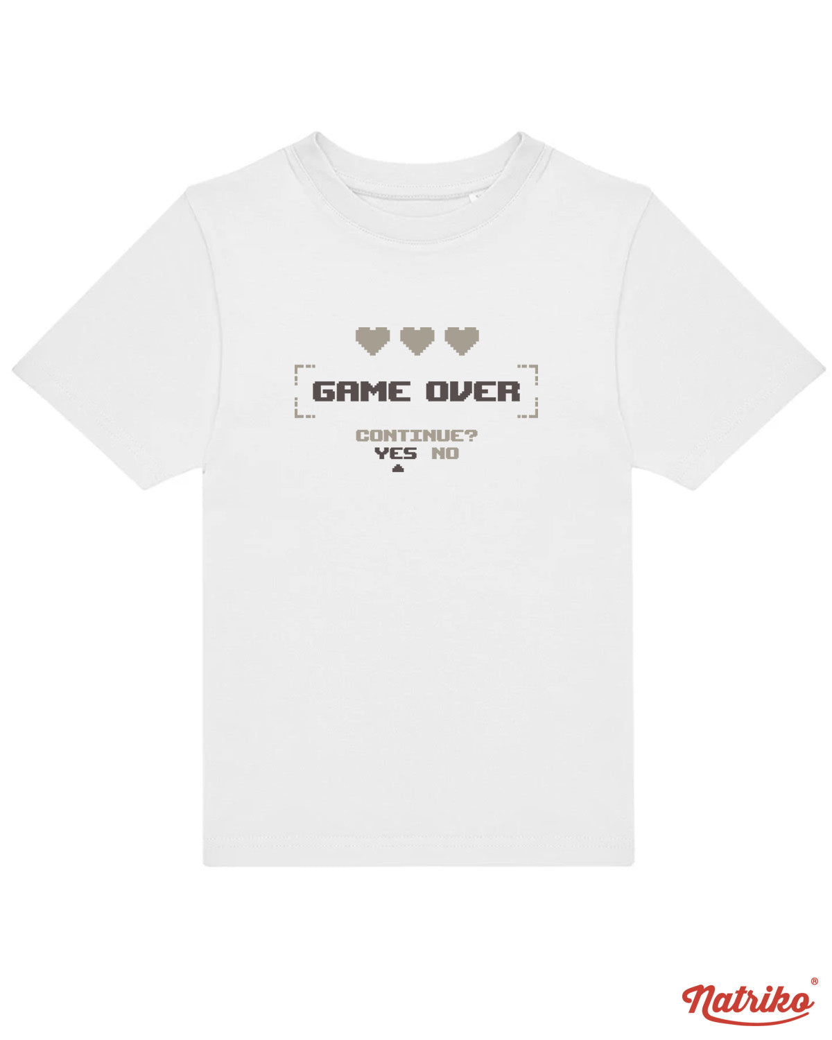 Dětské tričko s potiskem Game over Continue