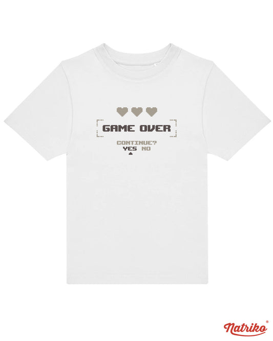 Dětské tričko s potiskem Game over Continue
