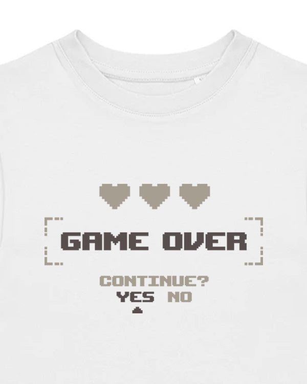 Dětské tričko s potiskem Game over Continue