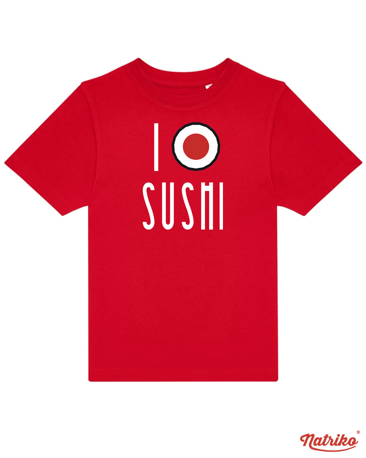 Dětské tričko s potiskem I love sushi