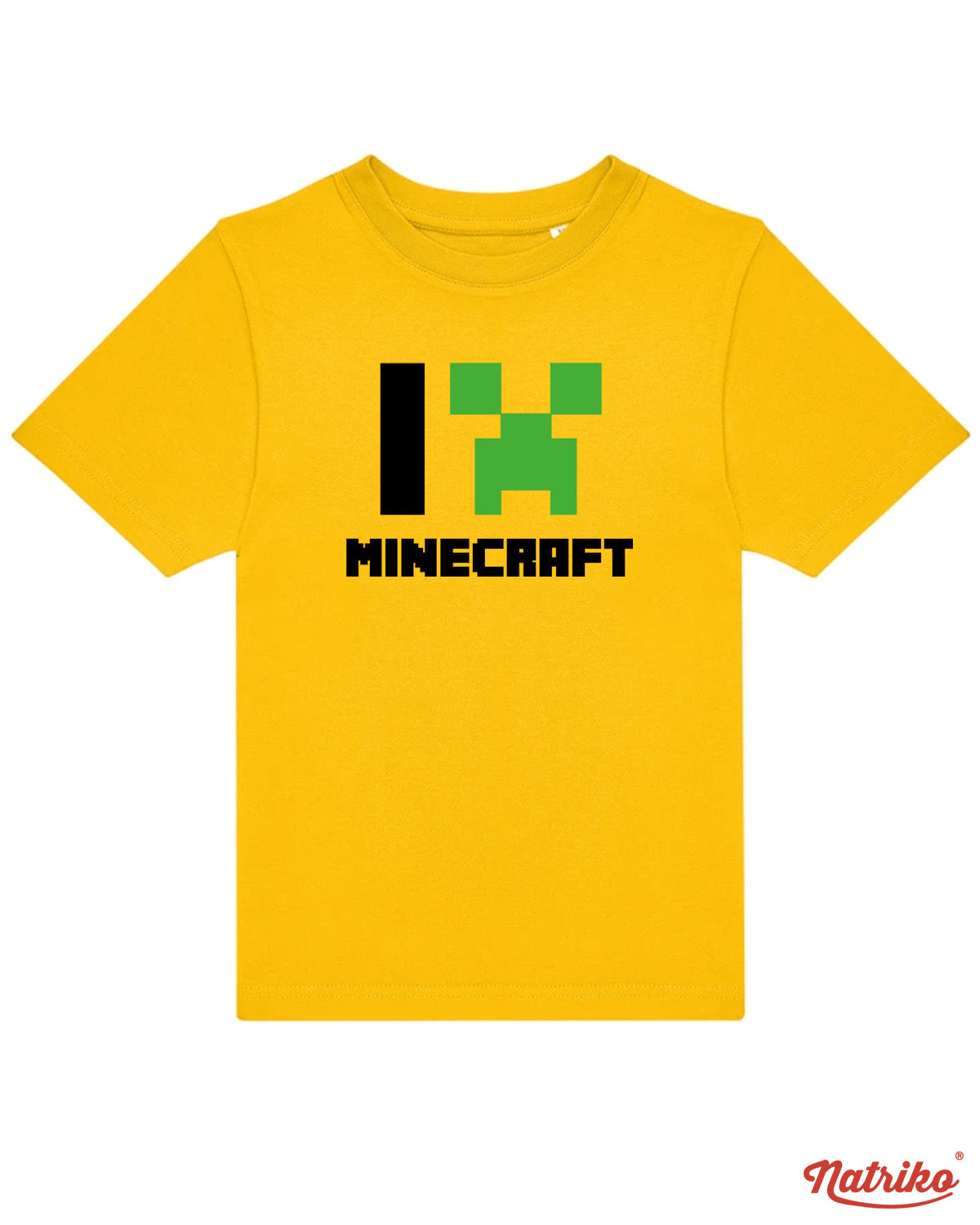 Dětské tričko s potiskem I love minecraft