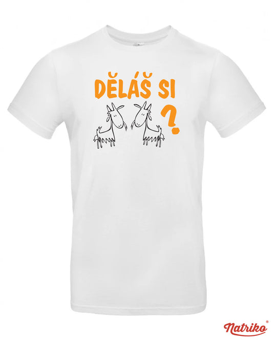 Pánské tričko s potiskem Děláš si kozy