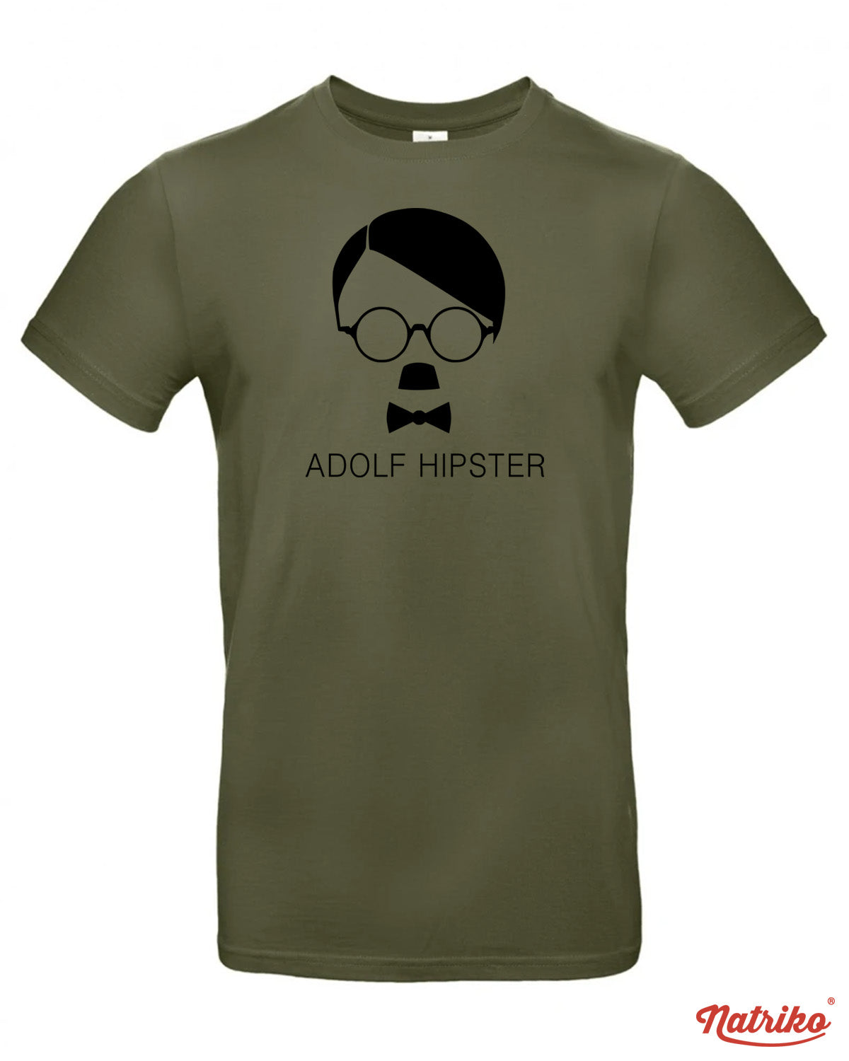 Pánské tričko s potiskem Adolf Hipster