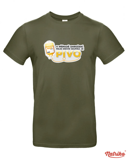 Pánské tričko s potiskem Beer positive