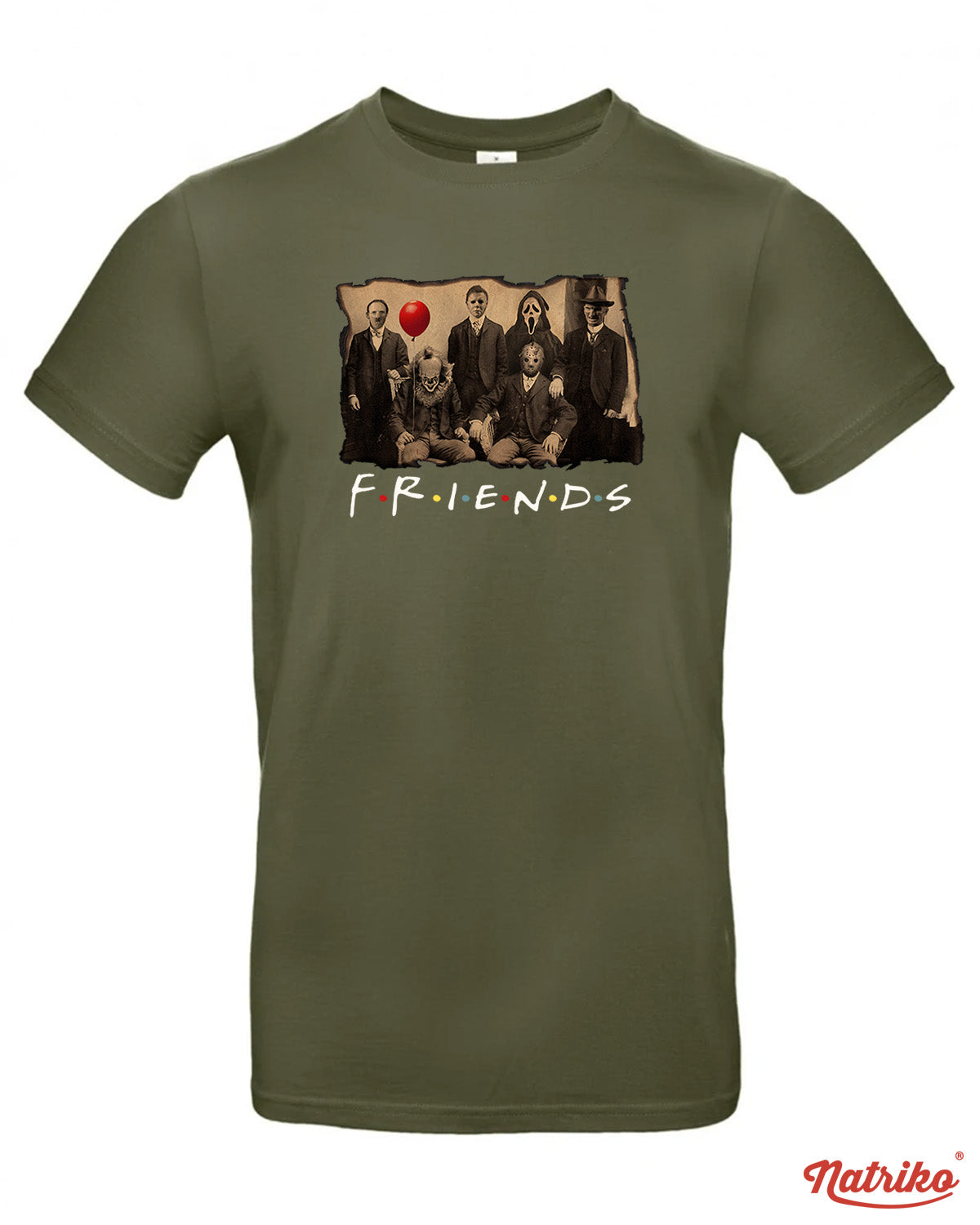 Pánské tričko s potiskem Movie Horror Friends
