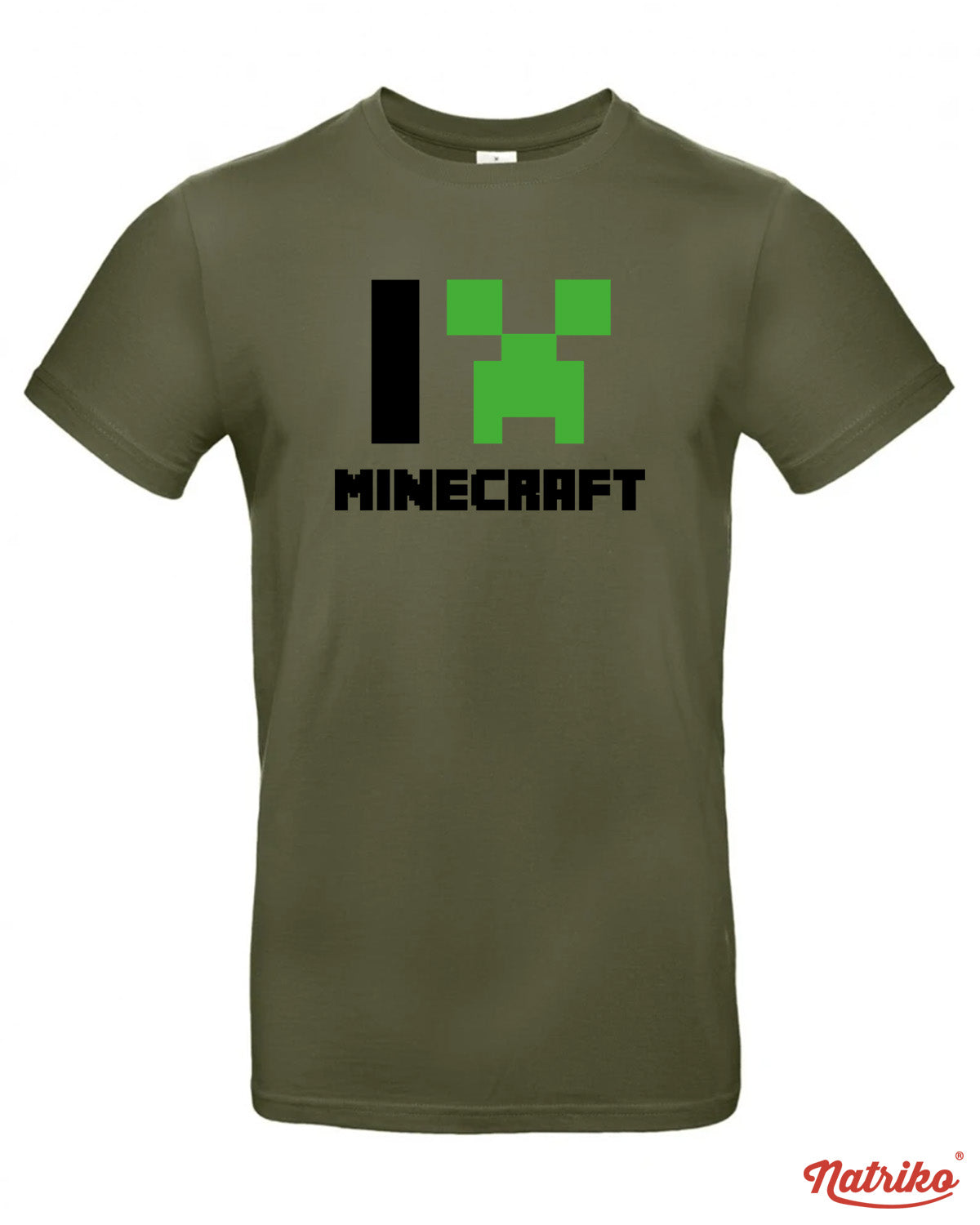 Pánské tričko s potiskem I love Minecraft