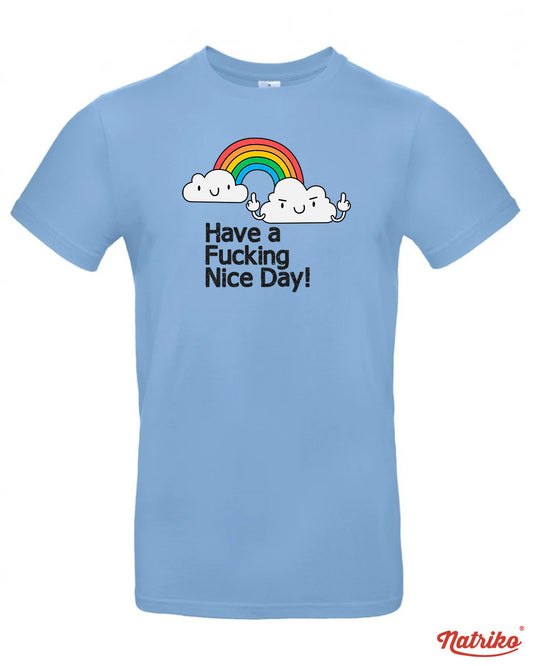 Pánské tričko s potiskem Fucking nice day