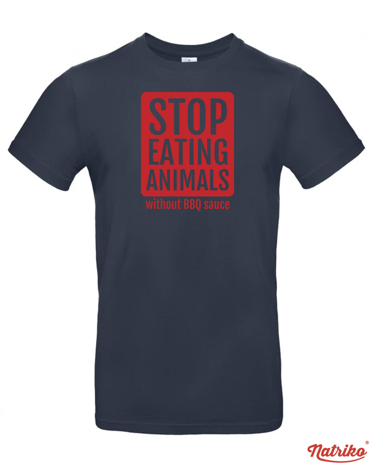 Pánské tričko s potiskem Stop eating animals