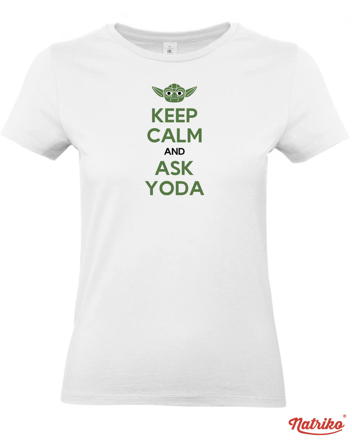 Dámské tričko s potiskem Ask Yoda