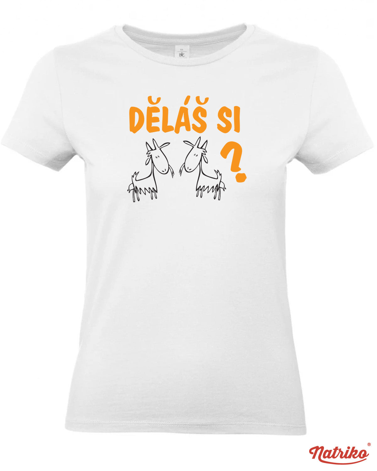 Dámské tričko s potiskem Děláš si kozy