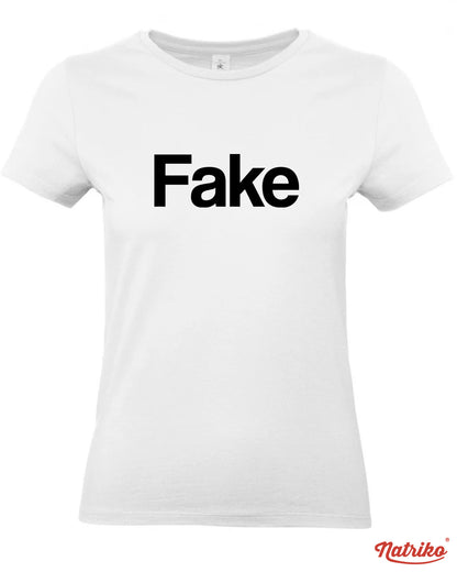 Dámské tričko s potiskem Fake