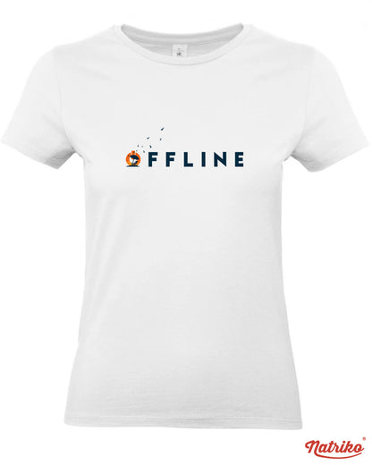 Dámské tričko s potiskem Offline