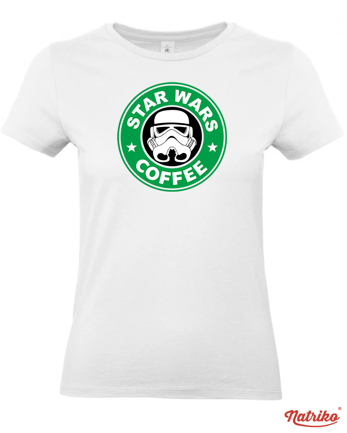 Dámské tričko s potiskem Star wars coffee
