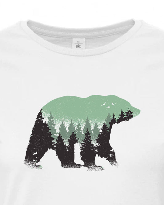 Dámské tričko s potiskem Wild bear