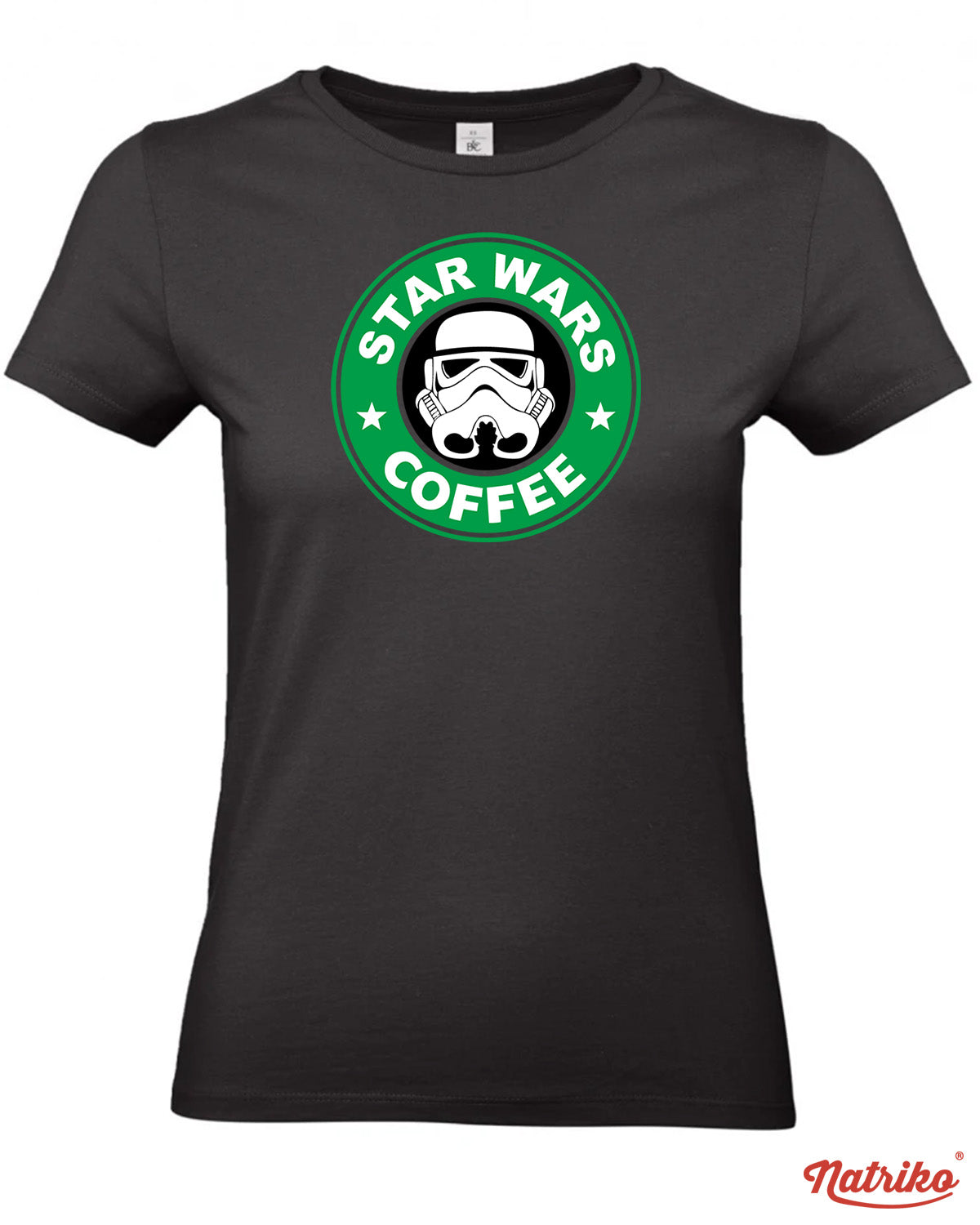 Dámské tričko s potiskem Star wars coffee