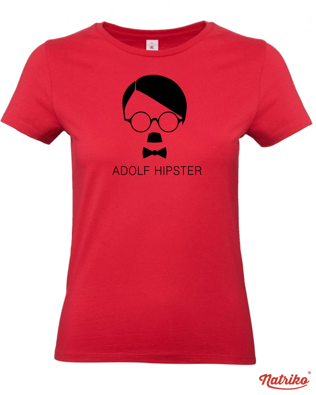 Dámské tričko s potiskem Adolf Hipster
