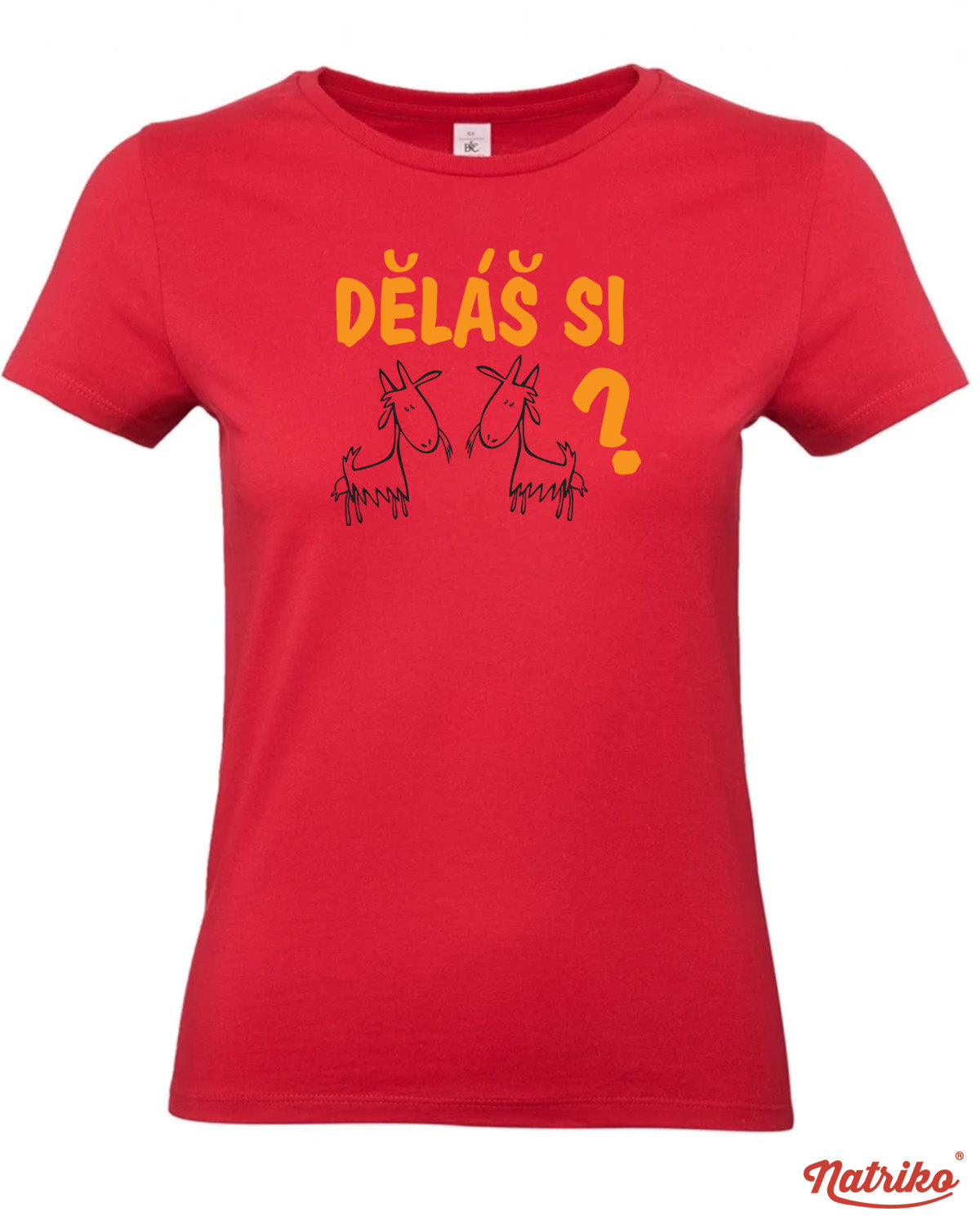 Dámské tričko s potiskem Děláš si kozy
