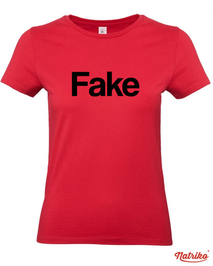 Dámské tričko s potiskem Fake