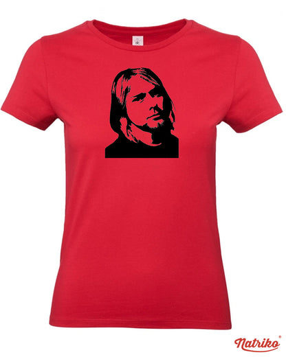 Dámské tričko s potiskem Kurt Cobain