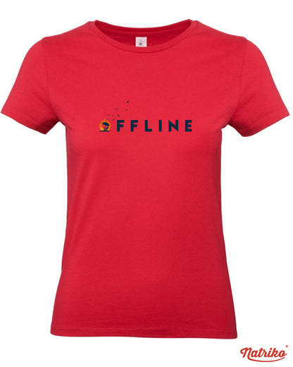 Dámské tričko s potiskem Offline
