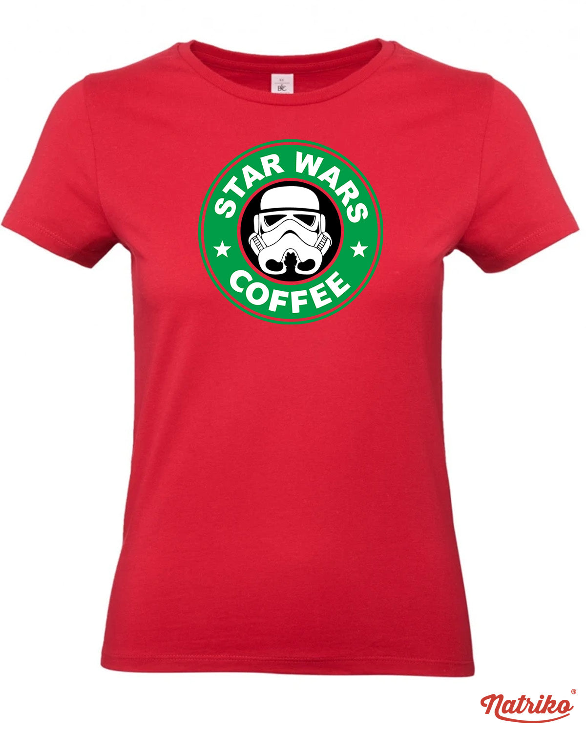 Dámské tričko s potiskem Star wars coffee