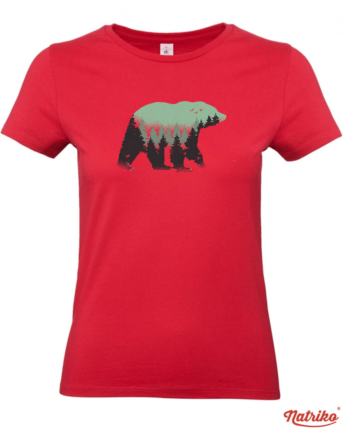 Dámské tričko s potiskem Wild bear