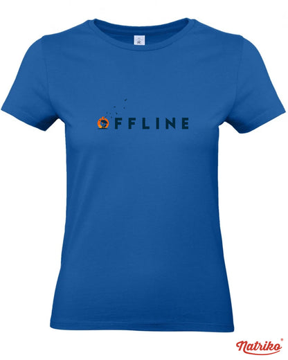 Dámské tričko s potiskem Offline