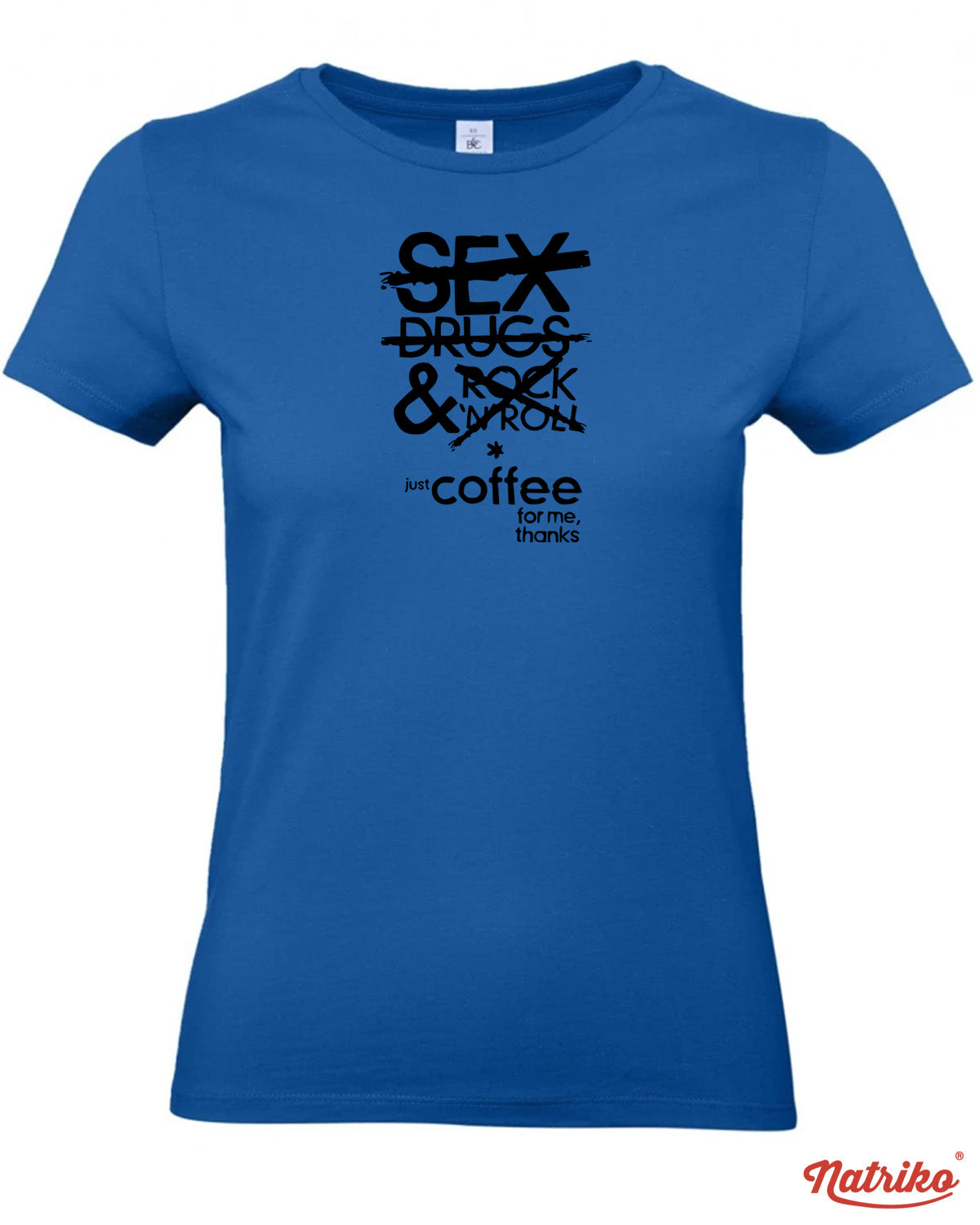 Dámské tričko s potiskem Just coffee