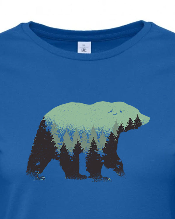 Dámské tričko s potiskem Wild bear