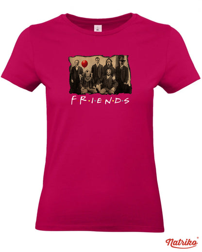 Dámská trička s potiskem Horror friends