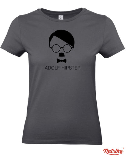 Dámské tričko s potiskem Adolf Hipster