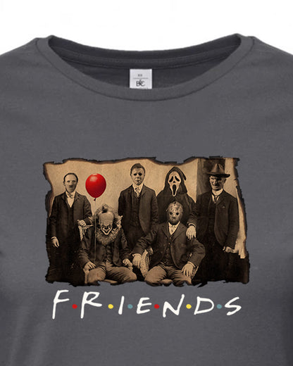 Dámská trička s potiskem Horror friends