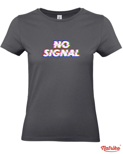 Dámské tričko s potiskem No signal
