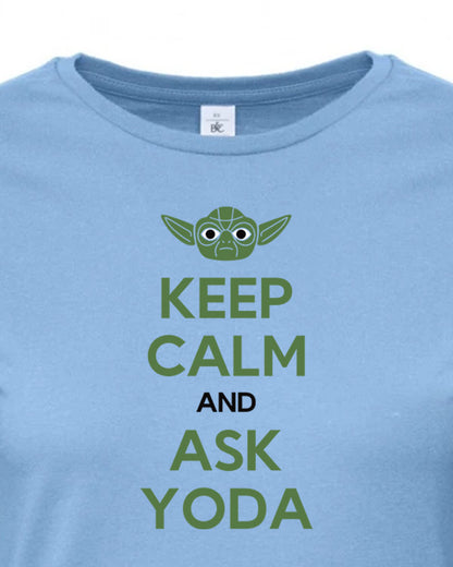 Dámské tričko s potiskem Ask Yoda
